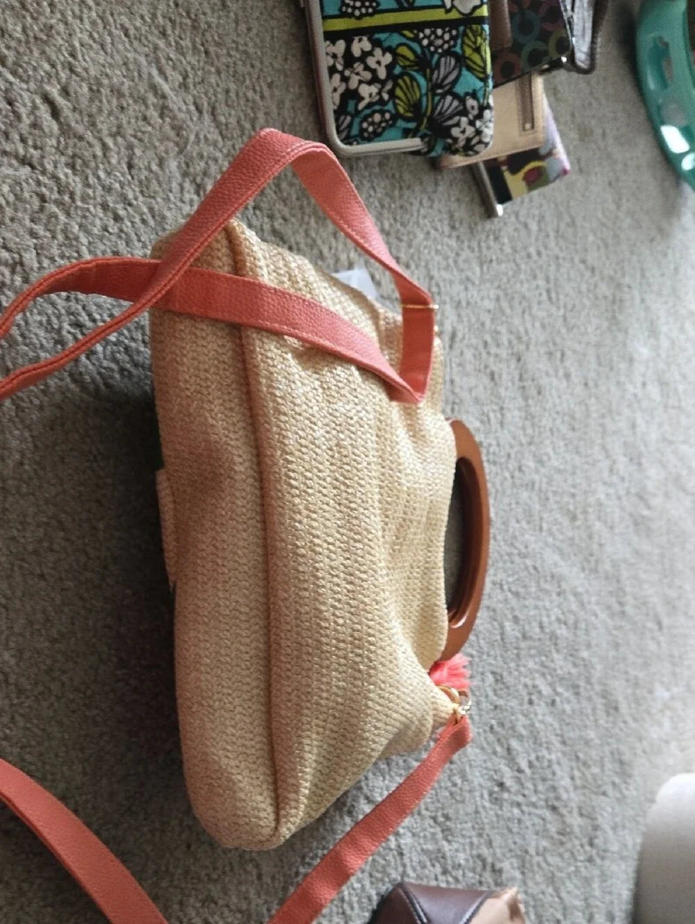 Disney straw tote